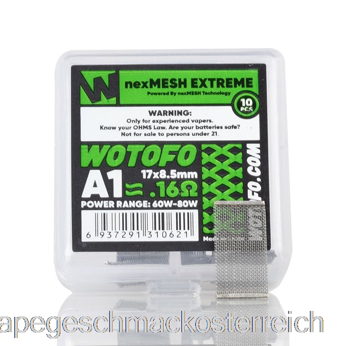 Wotofo Nexmesh Mesh Ersatzspulen 0,16 Ohm Nexmesh Extreme A1 Vape Geschmack